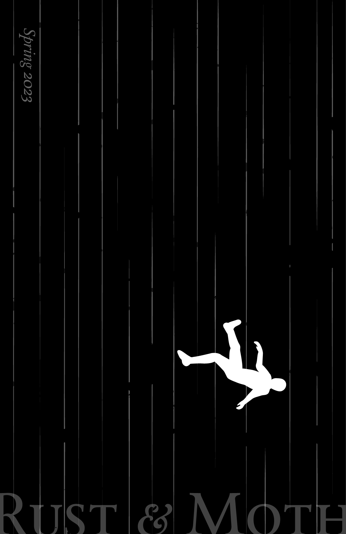 Spring 2023 Cover - A man falling in an infinite void